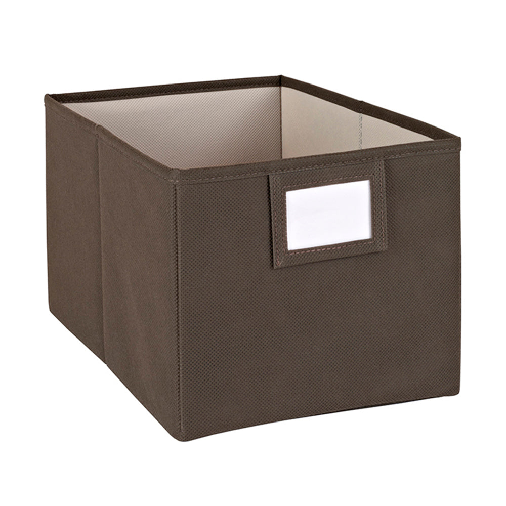 ClosetMaid Fabric Storage Cube Organizer Bin w/ Write On Label, Canteen (6 Pack)