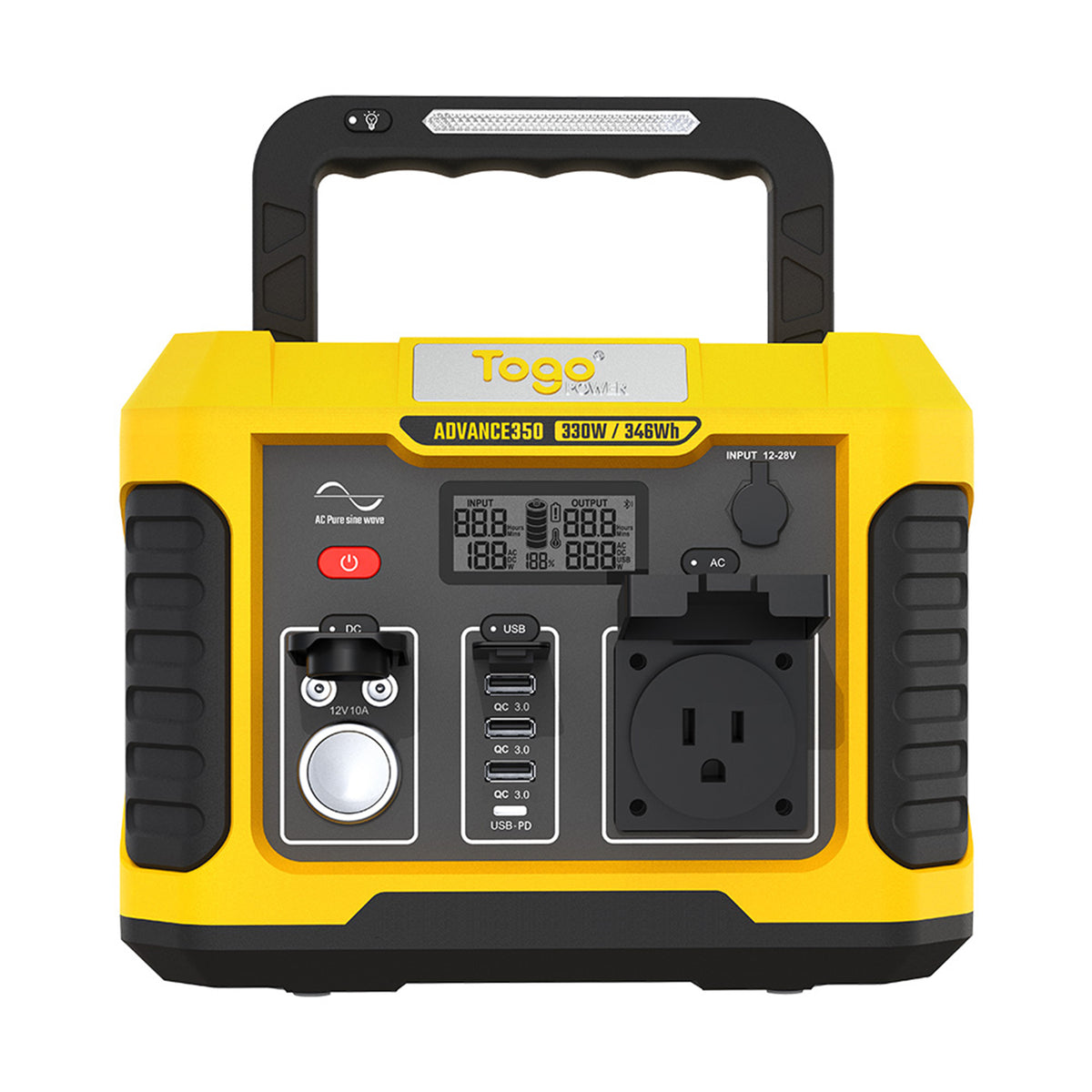 Togo Power Advance 350 Portable Power Station 120V 330W Outlets And USB (Used)