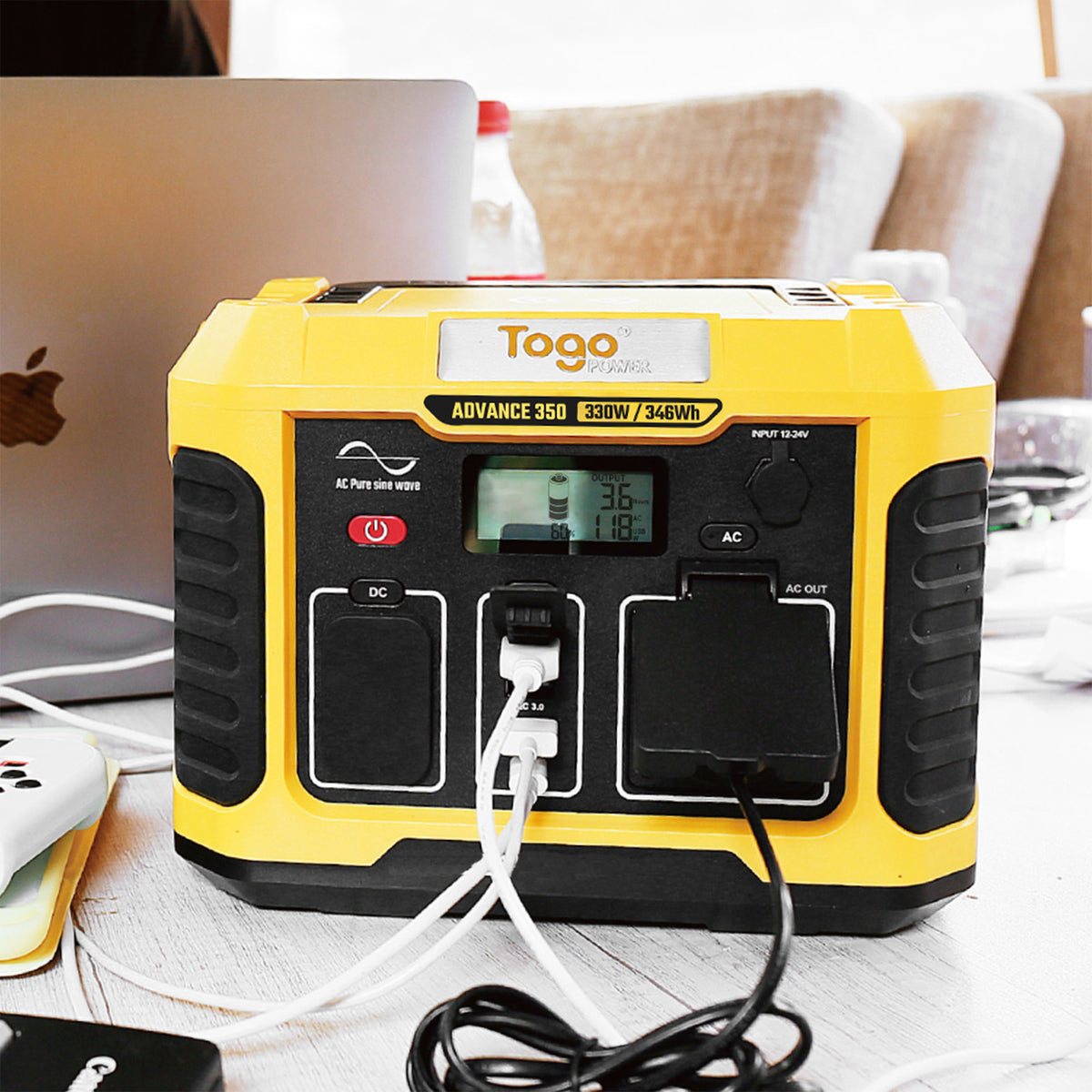 Togo Power Advance 350 Portable Power Station 120V 330W Outlets And USB (Used)
