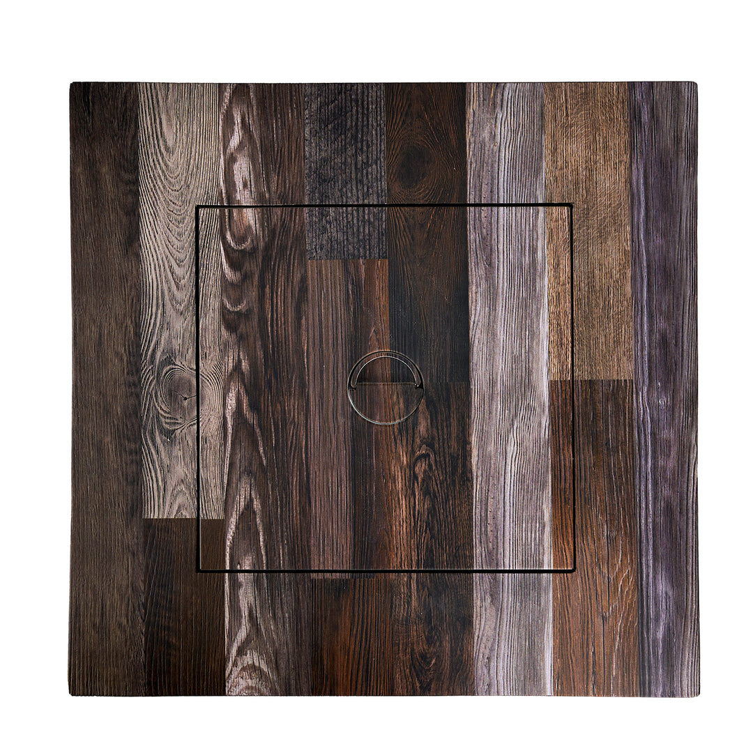 Endless Summer 30" Nate Square Outdoor UV Printed Gas Fire Pit Table (Open Box) - VMInnovations