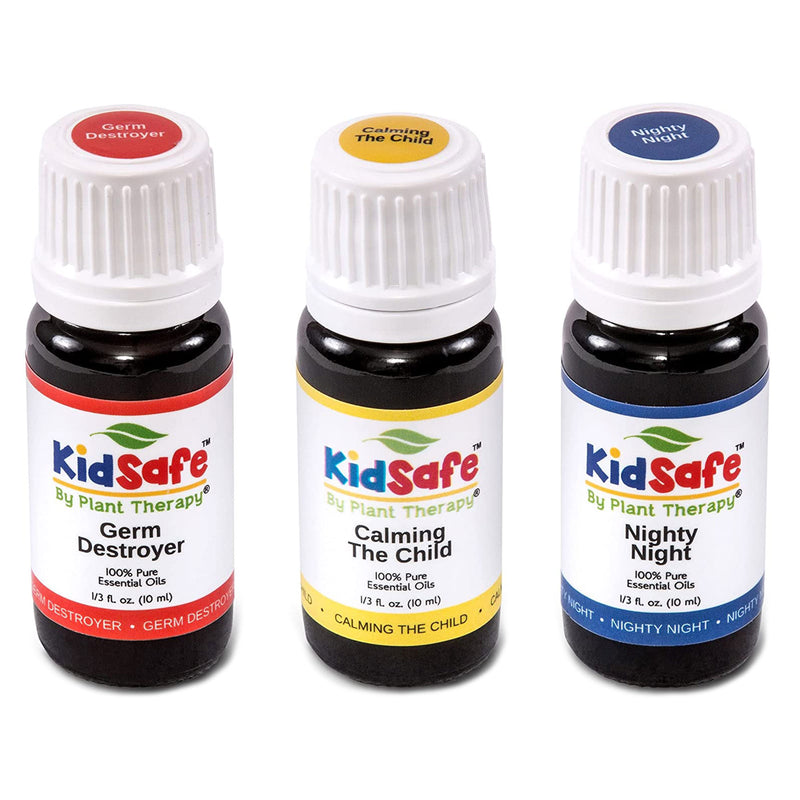 Plant Therapy 10 mL Essential Oil 3 Roll On Blends, 1/3 Oz, KidSafe Top (3 Pack)