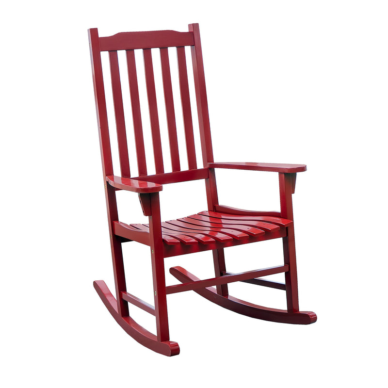Merry Products Traditional Acacia Hardwood Rocking Chair (For Parts)