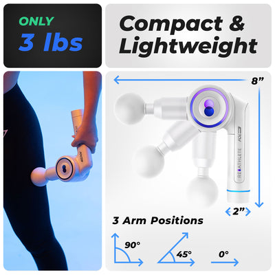 Reathlete Interchangeable Folding Massage Therapy Gun for Athletes (For Parts) - VMInnovations