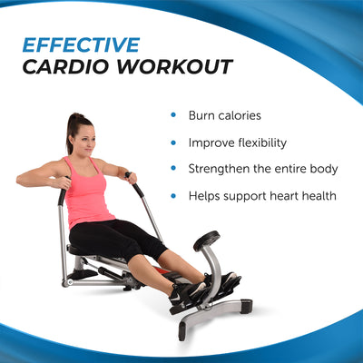 Stamina BodyTrac Glider Full Body Cardio Exercise Rower Rowing Machine (Used)