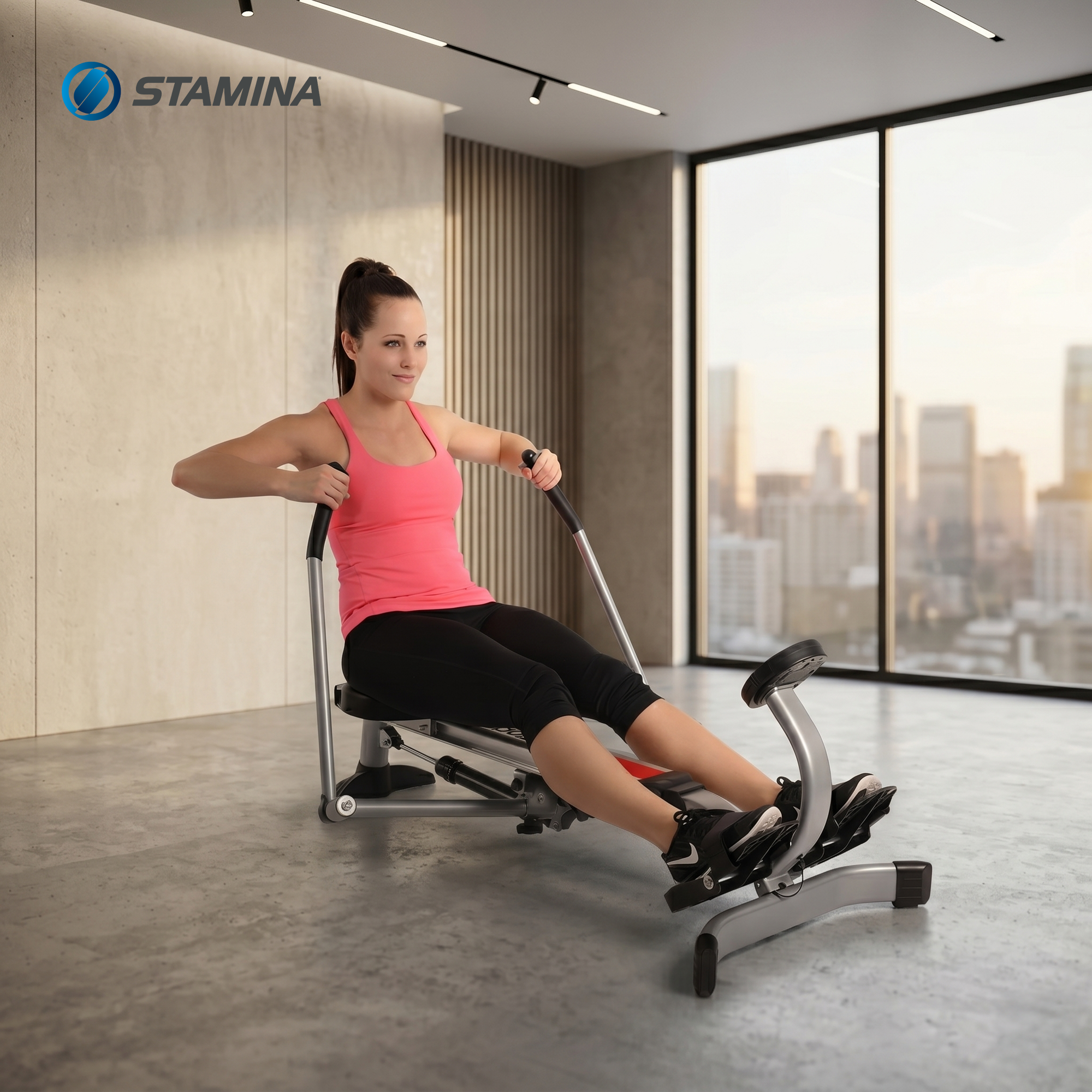 Stamina BodyTrac Glider Full Body Cardio Exercise Fitness Rower Rowing Machine - VMInnovations
