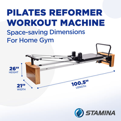 Stamina Reformer Resistance System with Cardio Rebounder (Open Box)