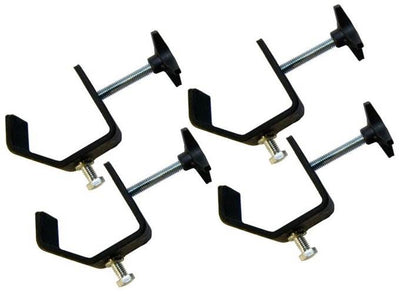4 CHAUVET CLP-02 Medium Duty C-Clamps DJ Truss Light Mounting | 55 lb Capacity