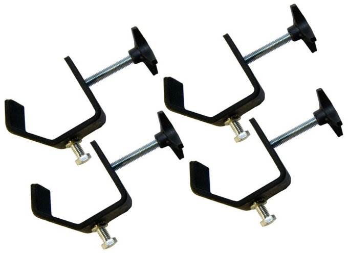 4 CHAUVET CLP-02 Medium Duty C-Clamps DJ Truss Light Mounting | 55 lb Capacity