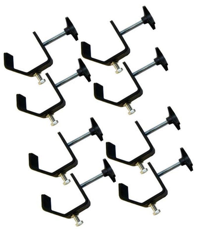 8 CHAUVET CLP-02 Medium Duty C-Clamps DJ Truss Light Mounting | 55 lb Capacity
