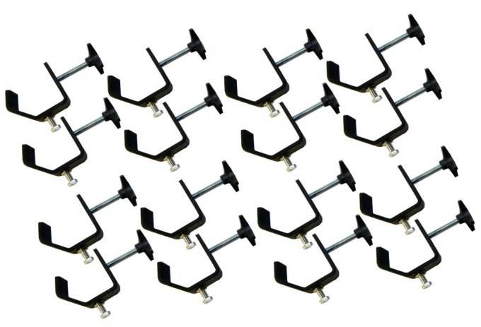 16 CHAUVET CLP-02 Medium Duty C-Clamps DJ Truss Light Mounting | 55 lb Capacity