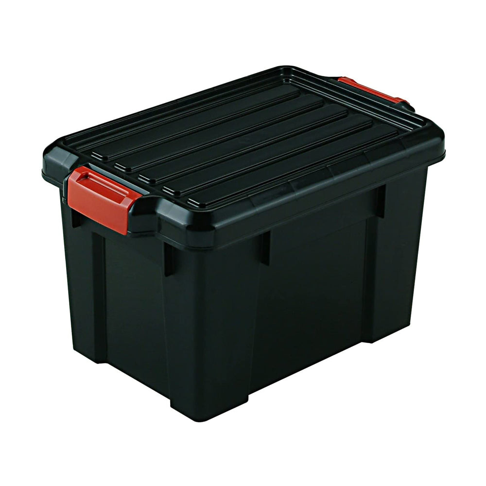 IRIS USA 21 Quart Heavy Duty Latching Storage Totes w/ Reinforced Lids (4 Pack) (Refurbished)