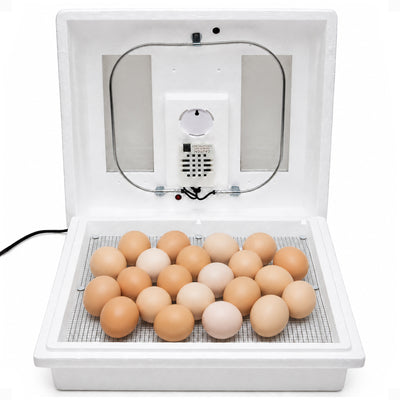 Farm Innovators 2100 Still Air Incubator w/ Reliable Temperature Settings, White - VMInnovations