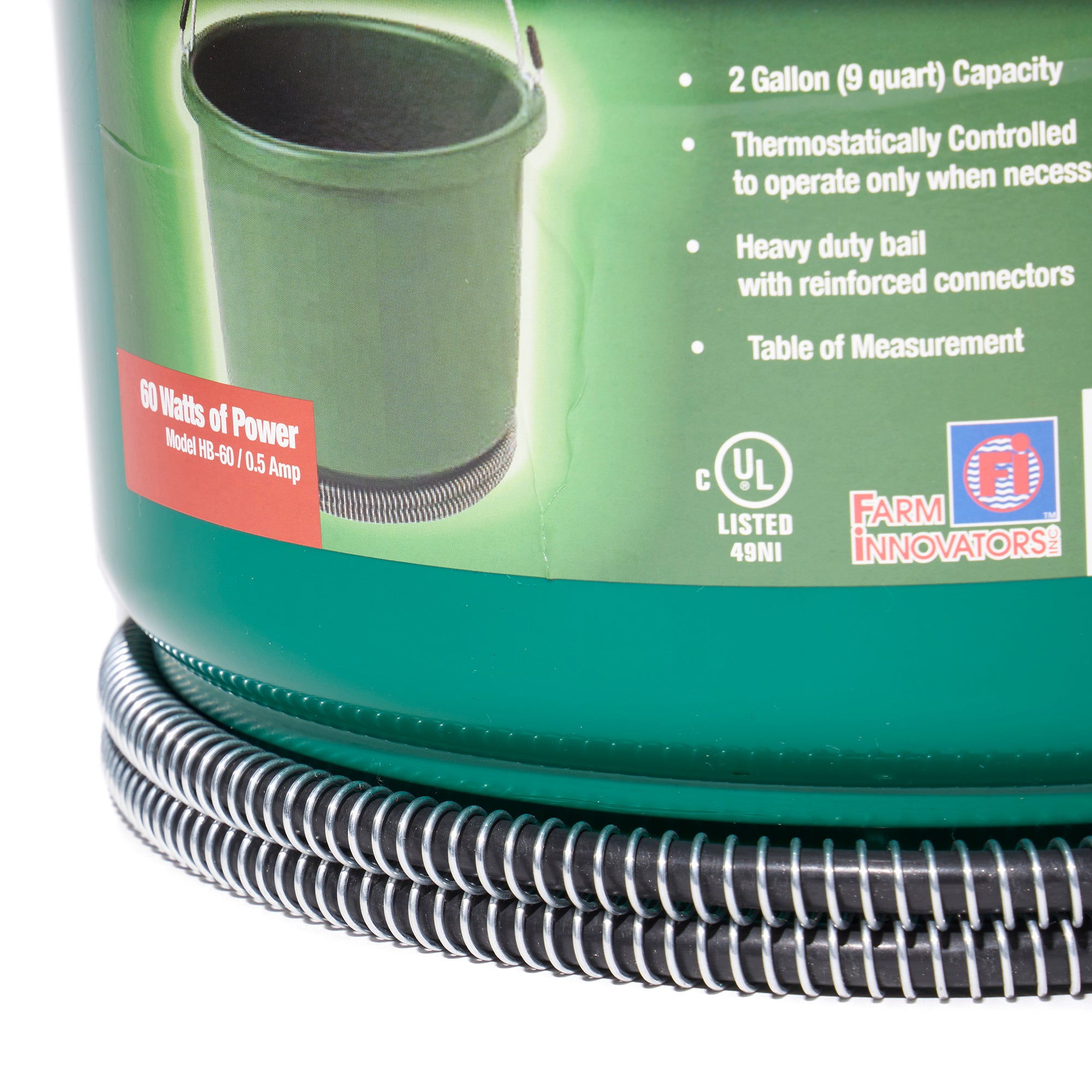 Farm Innovators Model Oversized 2 Gallon Plastic Heated Bucket, 60 Watt (3 Pack) - VMInnovations