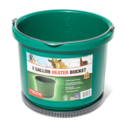 Farm Innovators Model HB-60 Oversized 2 Gallon Plastic Heated Bucket (Open Box) - VMInnovations