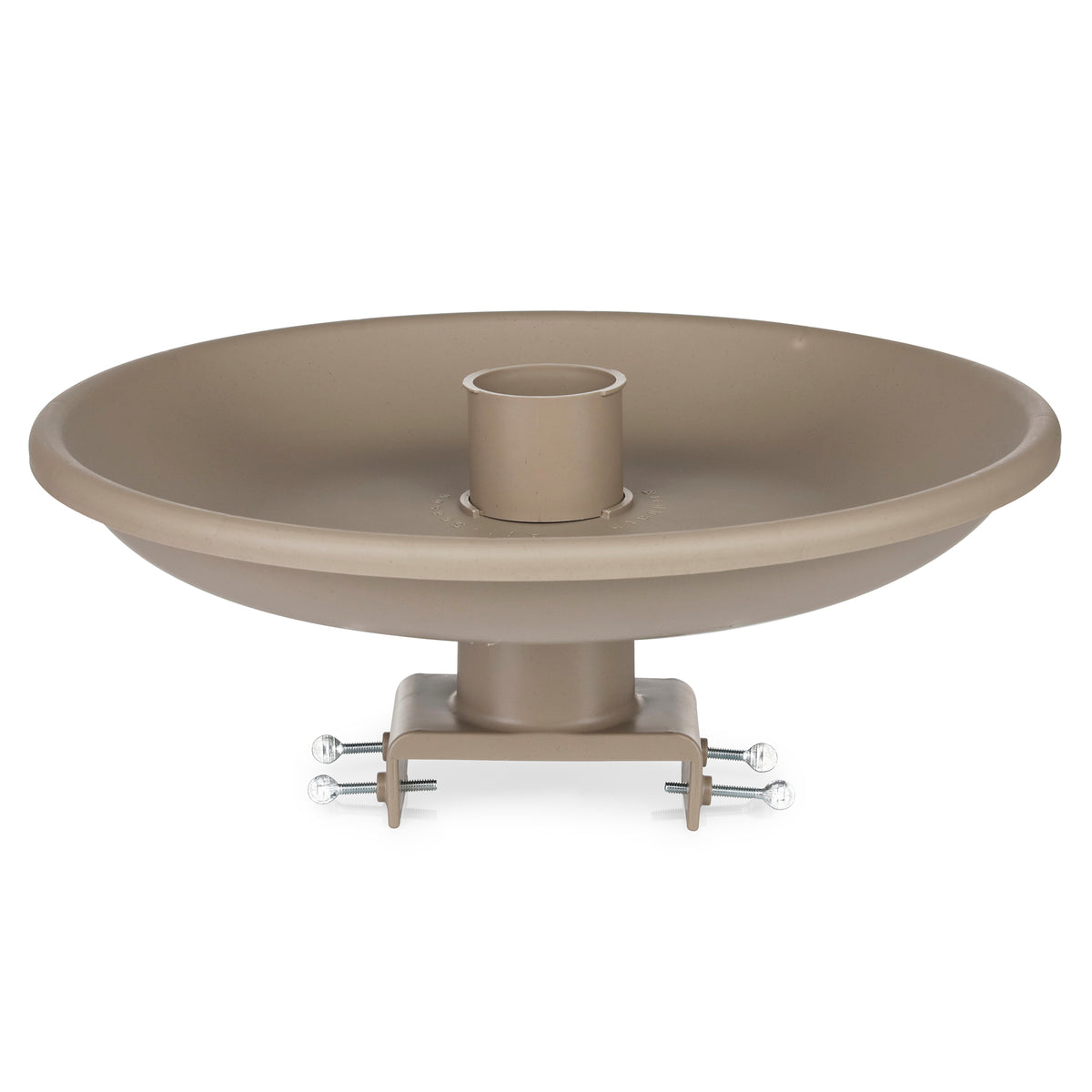 Farm Innovators Outdoor Plastic Heated Birdbath w/Deck Mount & Perch (4 Pack)