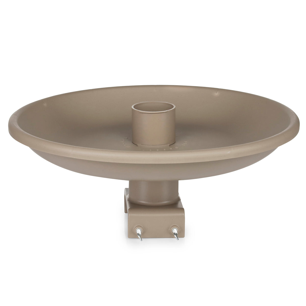 Farm Innovators Outdoor Plastic Heated Birdbath w/Deck Mount & Perch (2 Pack)