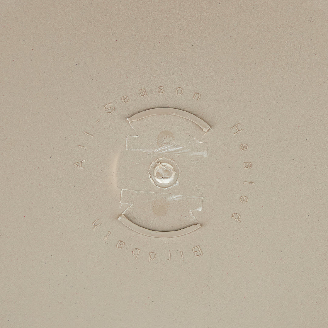 Farm Innovators 150W Outdoor Heated Birdbath w/Deck Mount & Perch, Tan (Used) - VMInnovations