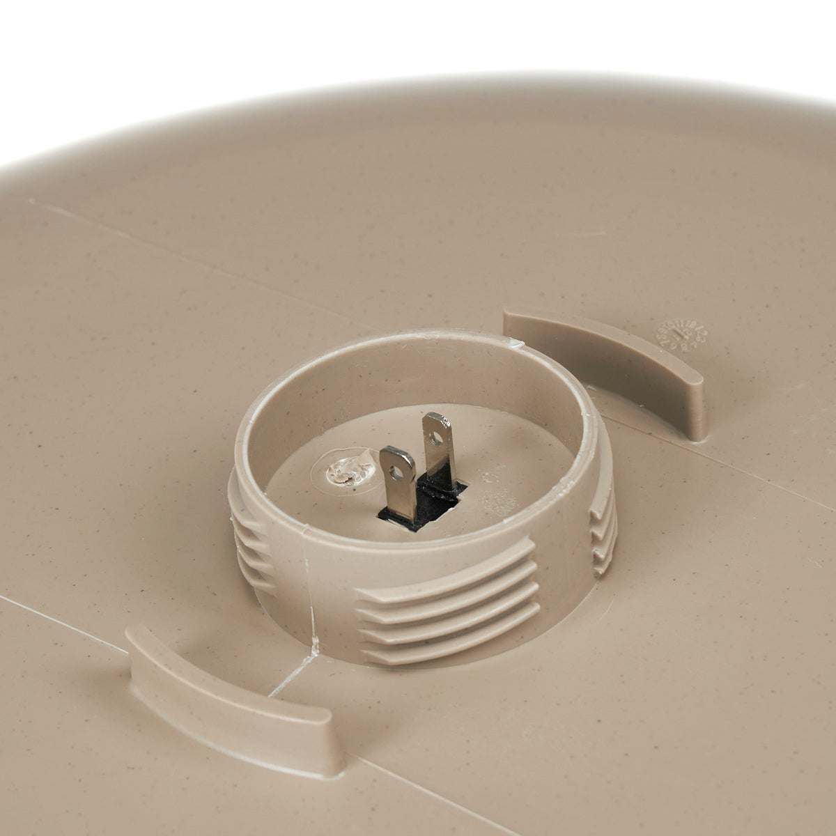 Farm Innovators Plastic Heated Birdbath w/Deck Mount & Perch, Tan (For Parts)