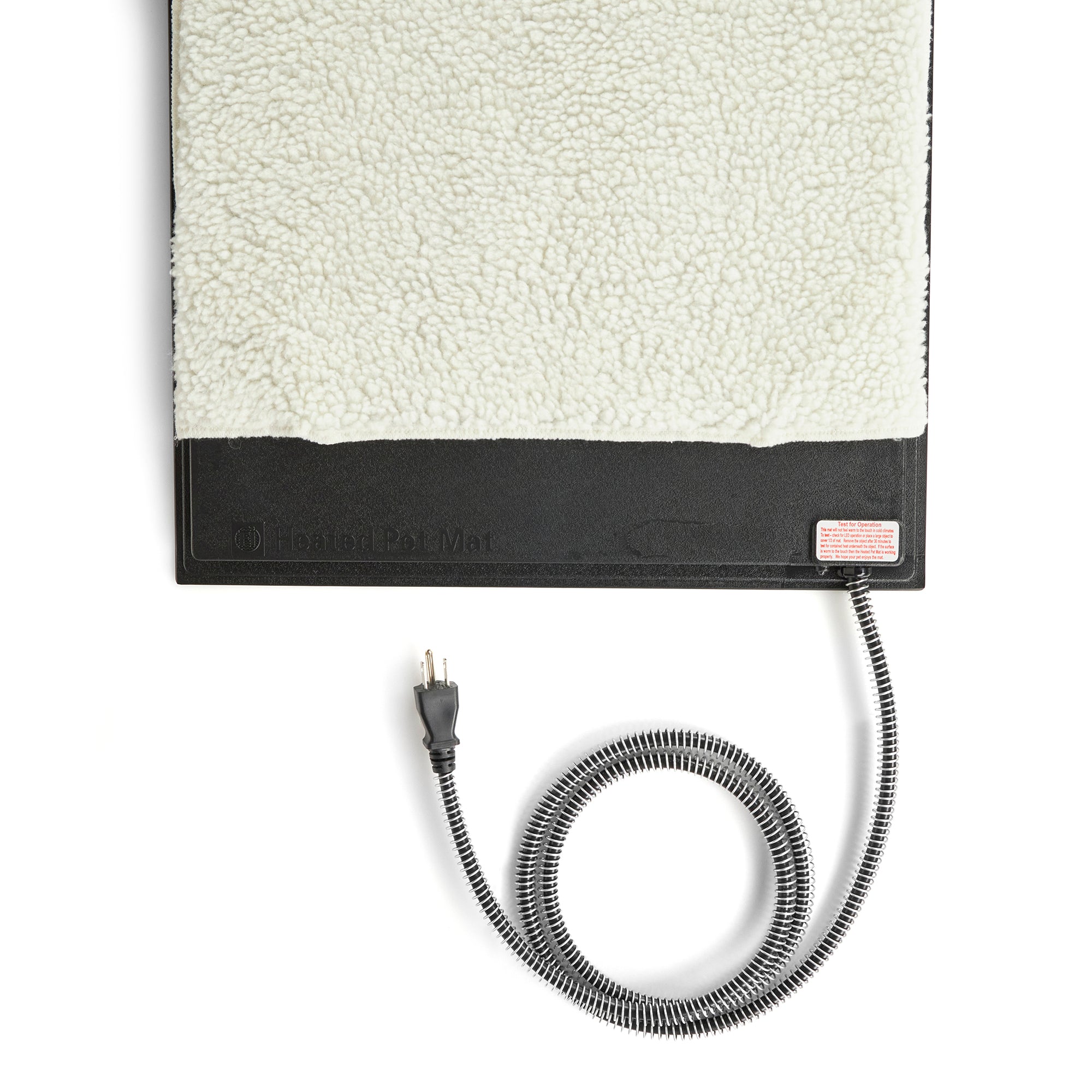 Farm Innovators HM-80M Medium Plastic Heated Pet Mat with Fleece Cover, 70 Watt - VMInnovations