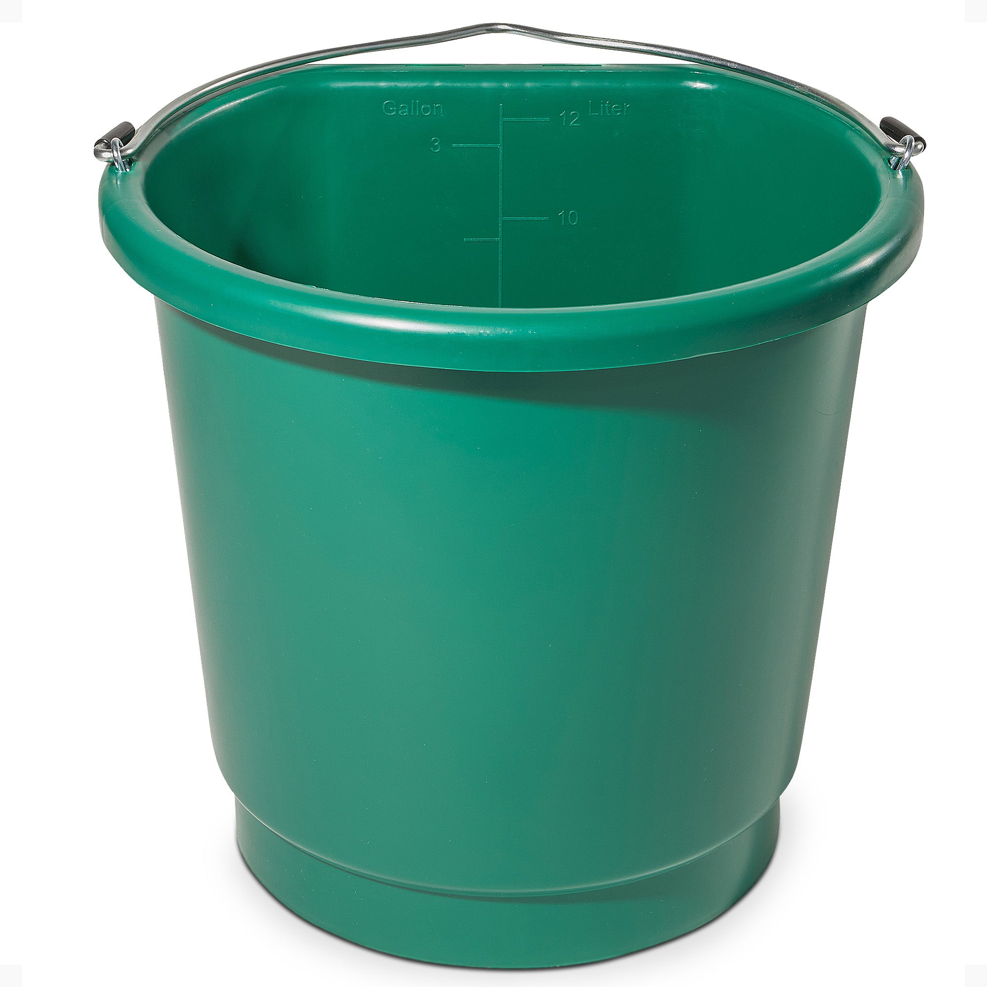 Farm Innovators Plastic 3 Gal Flat Back Heated Bucket, 70 Watt, Green (Open Box) - VMInnovations