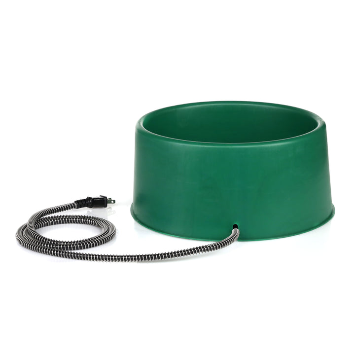 Farm Innovators P-60 1.5 Gallon Electric Heated Pet Water Bowl, 60 Watt, Green