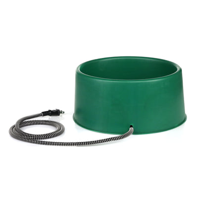 Farm Innovators 1.5 Gallon Electric Heated Water Bowl, 60 Watt, Green (Open Box)