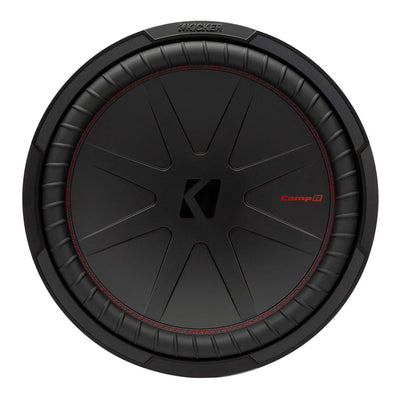 KICKER 48CWR154 CompR 15 Inch Dual 4 Ohm DVC 1600W Max Power Car Audio Subwoofer