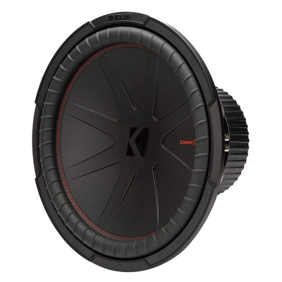 KICKER 48CWR154 CompR 15 Inch Dual 4 Ohm DVC 1600W Max Power Car Audio Subwoofer
