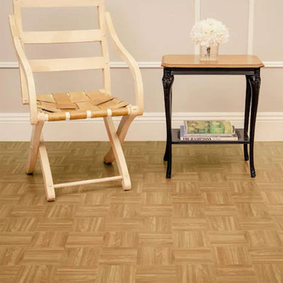 Achim Home Furnishings Nexus Peel & Stick Vinyl Floor Tile, Oak Parquet, 20pk