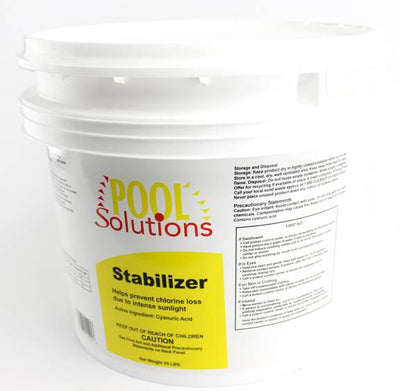 New Pool Solutions STABILIZER CYANURIC ACID SWIMMING POOL/SPA P17025DE 25-lbs