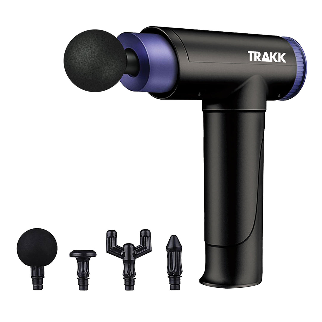TRAKK Deep Tissue Handheld Massage Gun w/ 4 Speeds & Attachments (Open Box) - VMInnovations