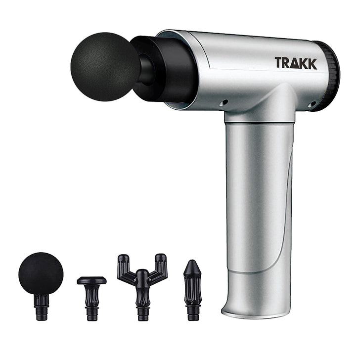 TRAKK Deep Tissue Athlete Massage Gun Therapy w/ 4 Speeds & Attachments (Used)