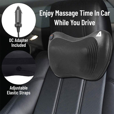 TRAKK Shiatsu Back and Shoulder Neck Heated Full Body Massager Pillow (Used) - VMInnovations