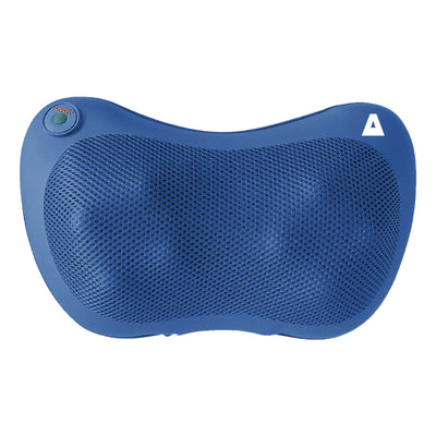 TRAKK Shiatsu Back and Shoulder Neck Heated Full Body Massager Pillow, Blue