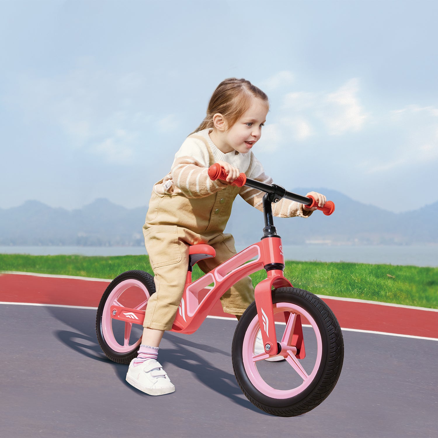 Hape New Explorer Balance Bike with Magnesium Frame, Flamingo Pink (Open Box)