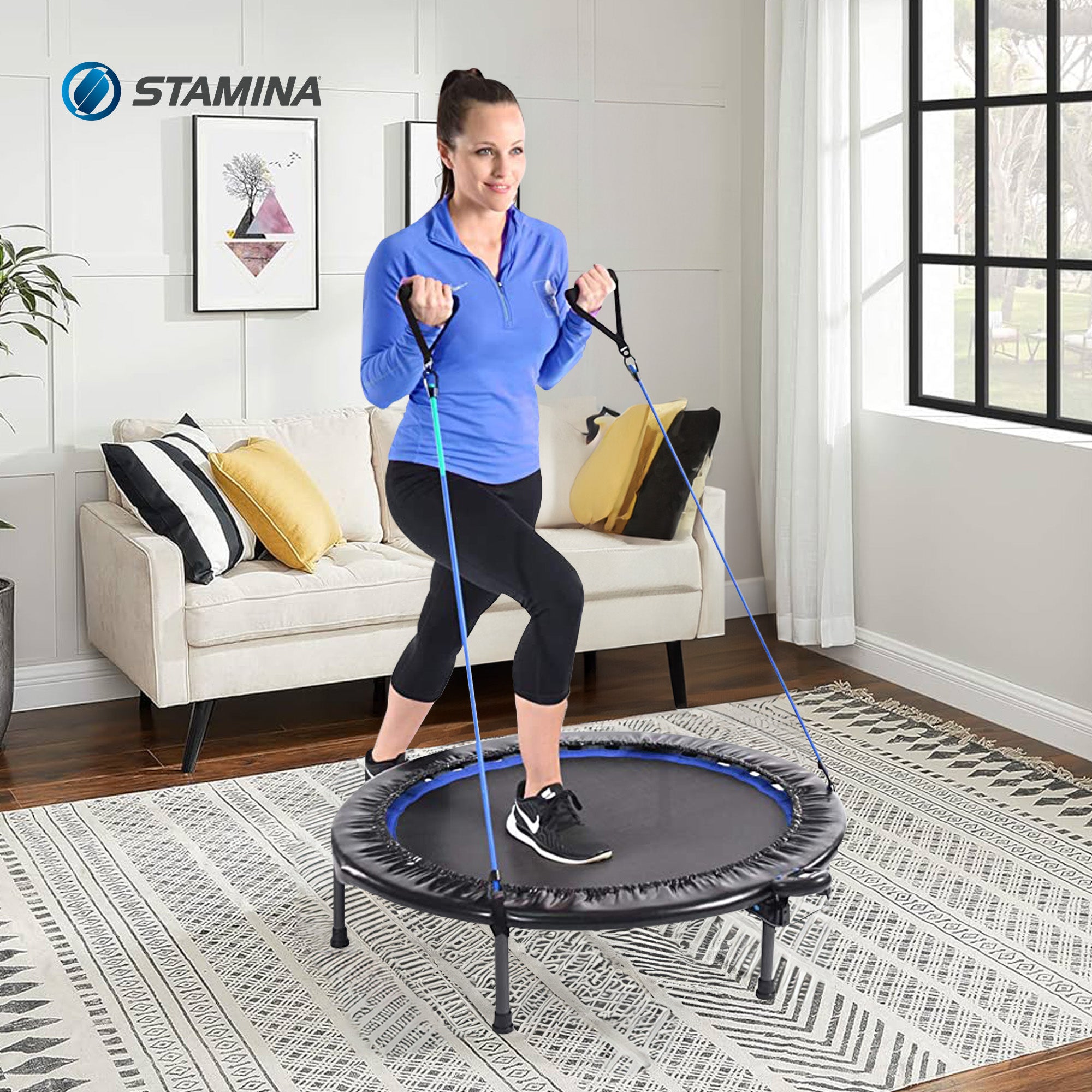 Stamina Products 38" Intone Plus  Rebounder with Resistance Bands (For Parts) - VMInnovations