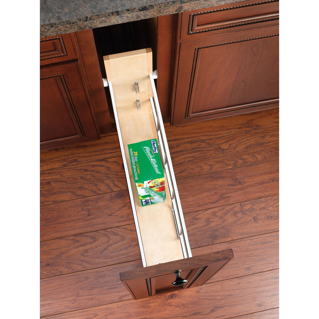 Rev-A-Shelf 8.75" Tray Divider for Foil & Wrap Organizer w/ Soft-close, 447-BCSC-8C