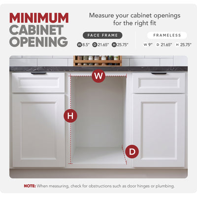 Rev-A-Shelf 8.75'' Pullout Kitchen Cabinet Organizer Soft-close, 448-BCSC-8C - VMInnovations