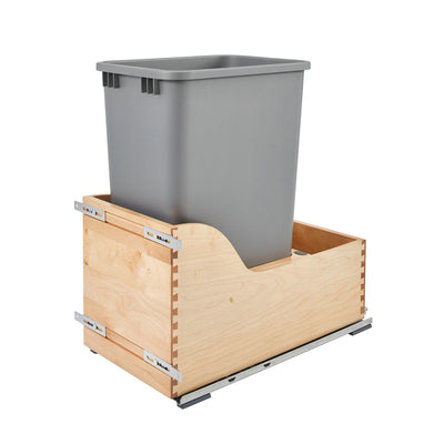 Rev-A-Shelf Single Pull Out Trash Can 50 Qt w/ Soft-Close Slides, 4WCSC-1550DM-1