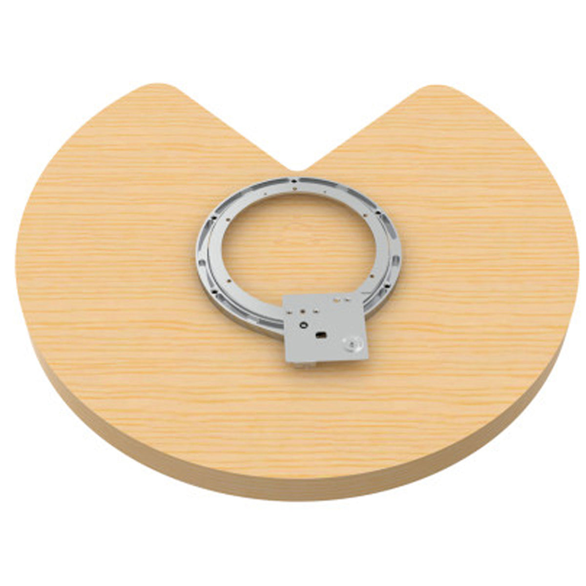 Rev-A-Shelf 28" Lazy Susan Kidney-Shaped 1-Shelf Swivel Bearings, 4WLS201-28-BS52