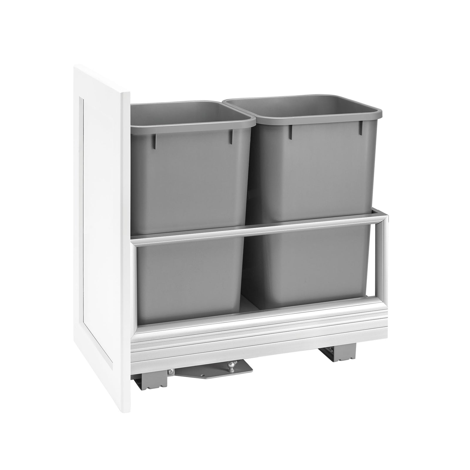 Rev-A-Shelf Double Pullout Kitchen Trash Can 27 qt. Rev-A-Motion, 5149-1527DM-217 - VMInnovations