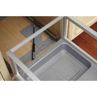 Rev-A-Shelf Double Pullout Kitchen Trash Can 27 Qt Rev-A-Motion, 5149-1527DM-217