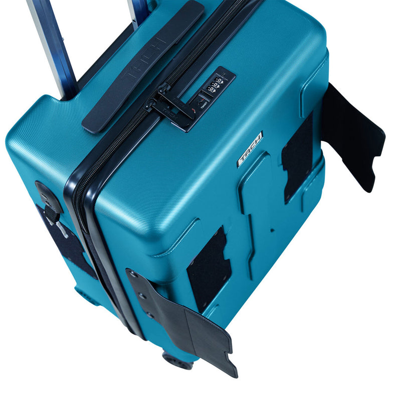 TACH V3 Hard Shell Rolling Suitcase Luggage Set w/ Wheels, Blue (Open Box)