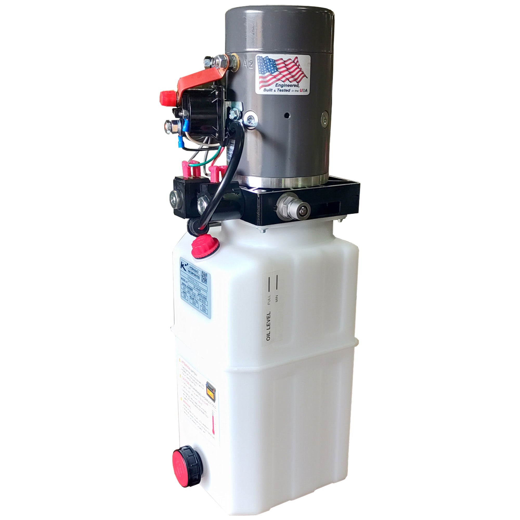 KTI Hydraulics12 Single Double Acting Power Up/Down/Gravity Down, 8 Qt (Used) - VMInnovations