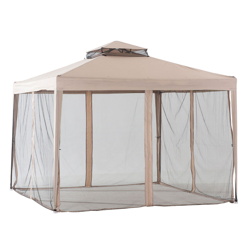 Sunjoy 10 x 10 Foot Hampton Soft Top Steel Gazebo (Used)