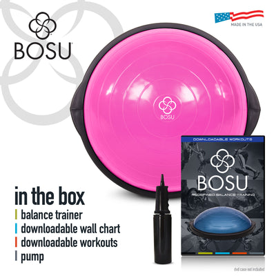 BOSU Travel Size Balance Trainer 20 Inch Stability Ball Balance Board (Open Box)