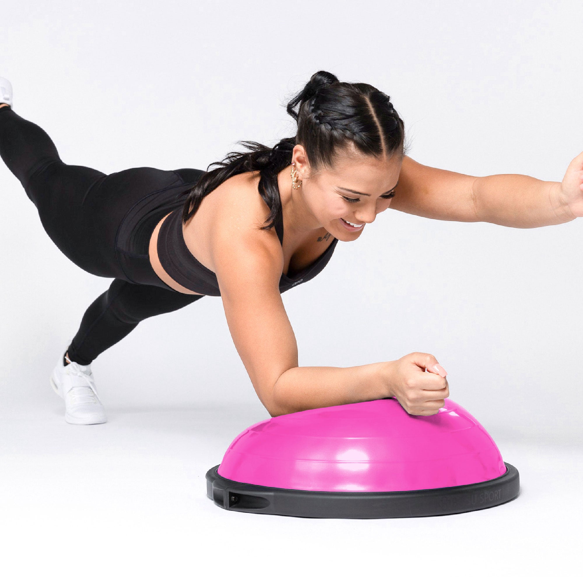 BOSU Travel Size Balance Trainer 20 Inch Stability Ball Balance Board (Open Box) - VMInnovations