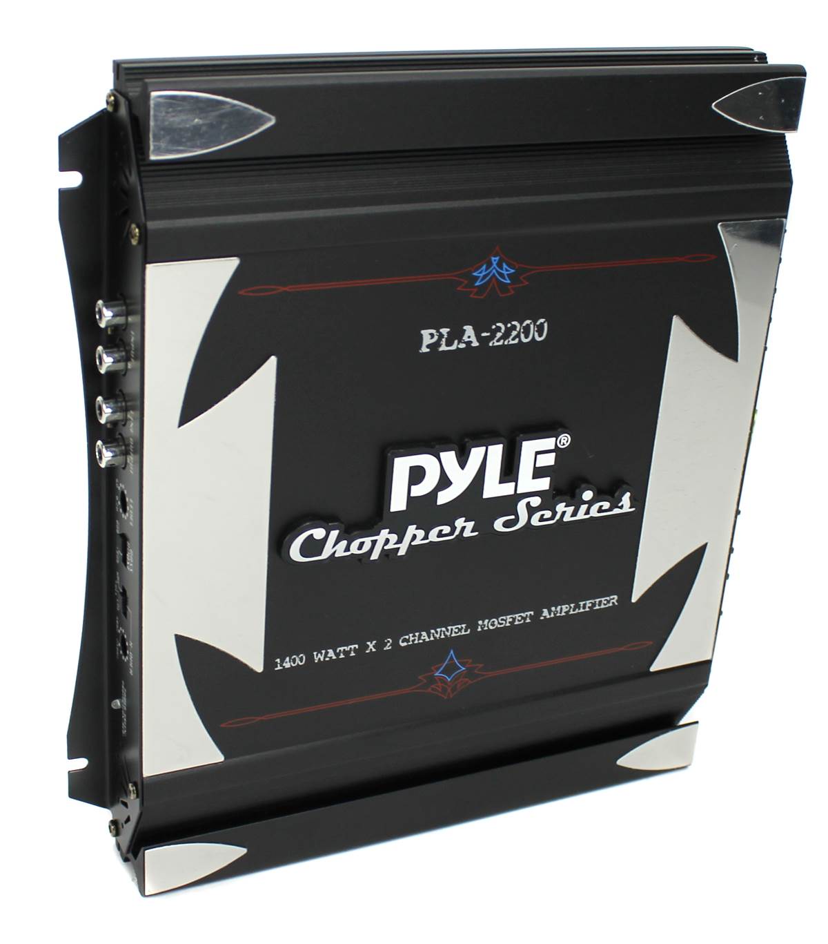 Pyle PLA2200 Bridgeable 2 Channel 1400 Watt Car Audio Mosfet Amplifier (2 Pack)