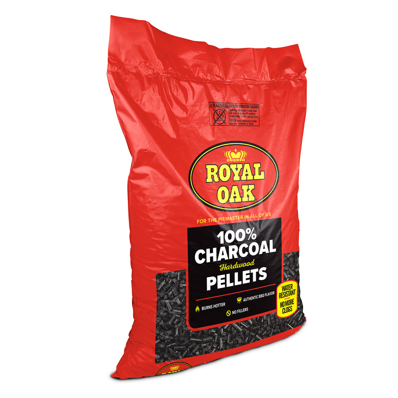 Royal Oak 100 Percent Hardwood Charcoal Pellets for BBQ Grilling, 30 Pound Bag