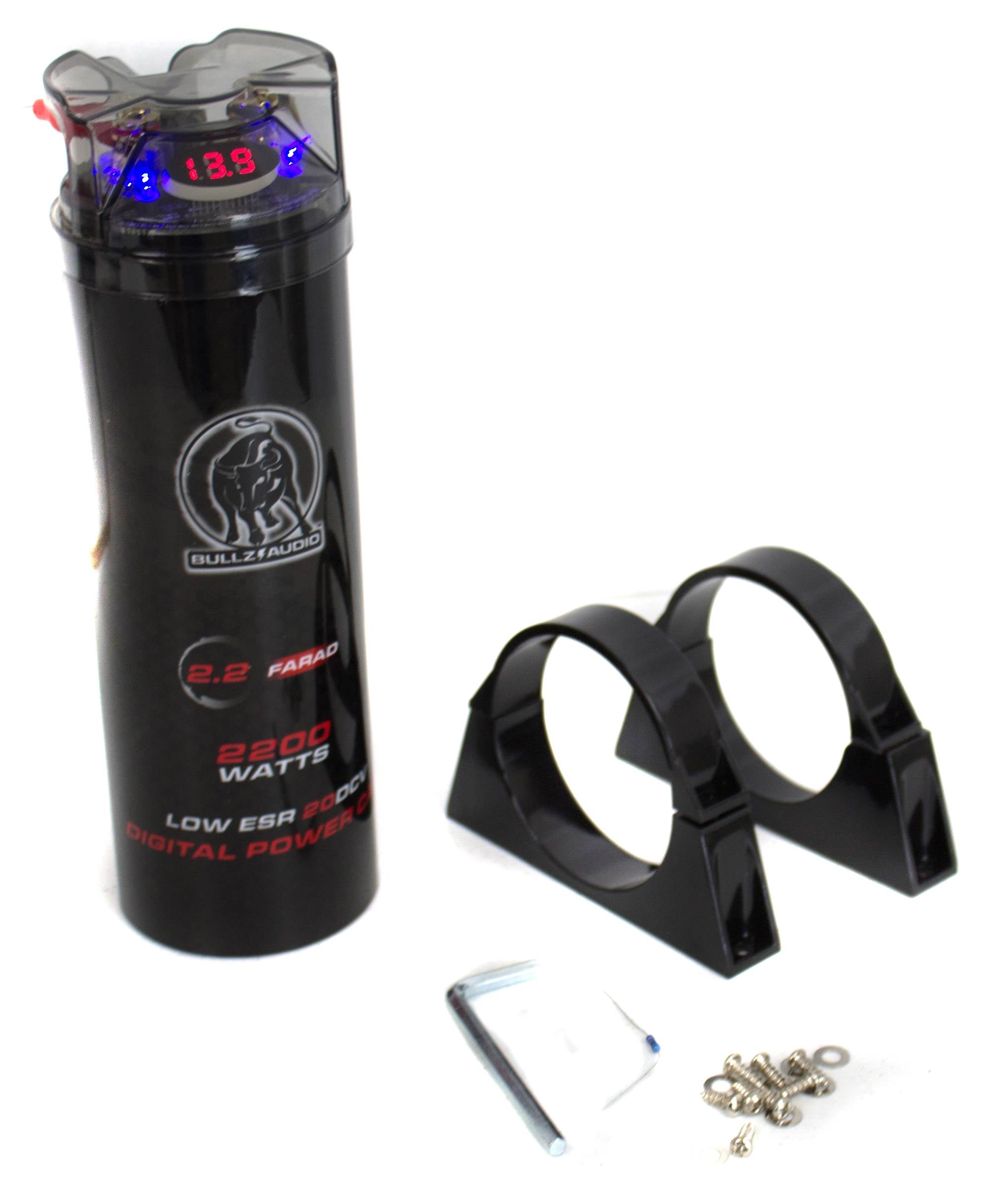 BULLZ AUDIO BCAP 2.2 Farad Car Digital Power Capacitor | Open Box